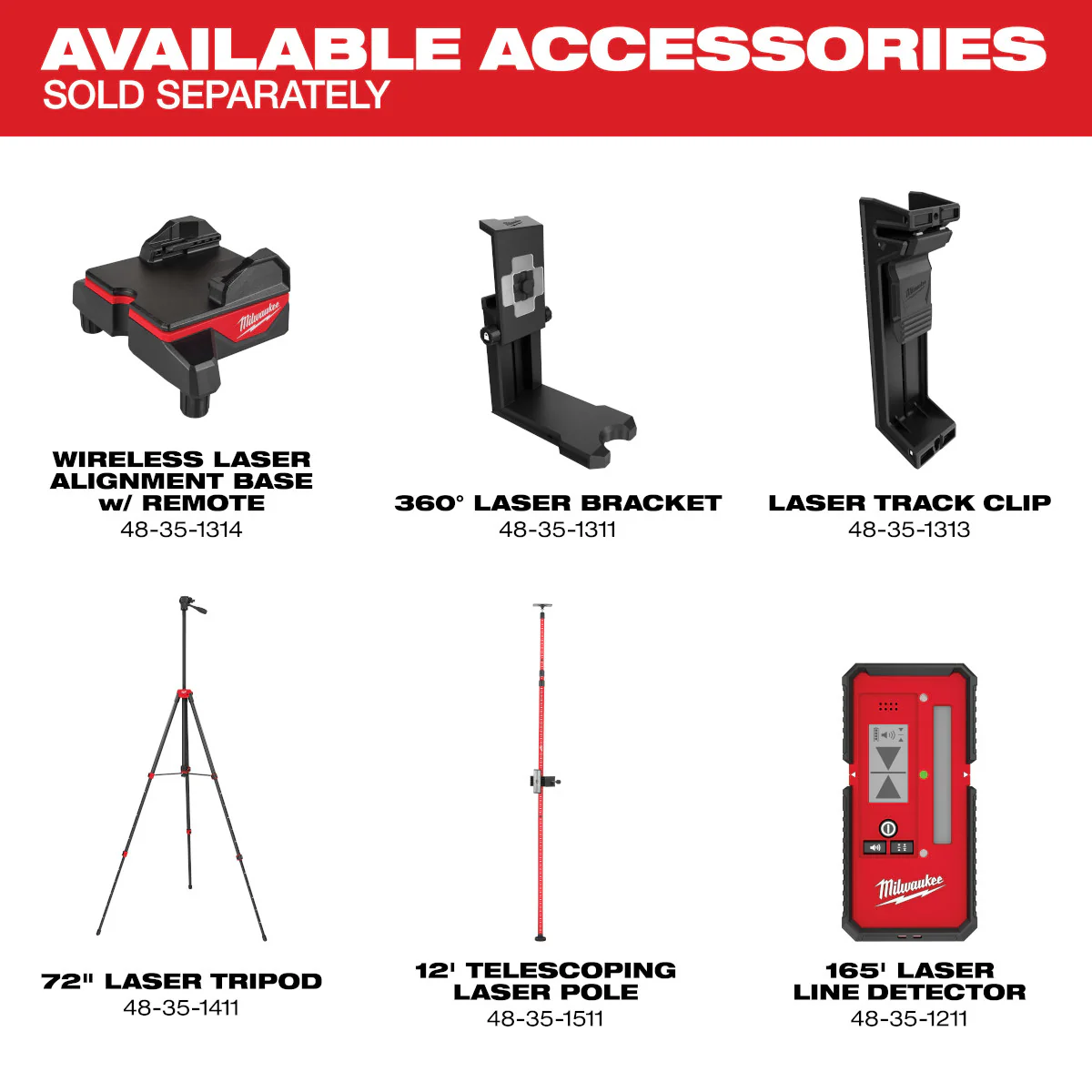 Milwaukee 3642-21, M12™ Green 360° 3-Plane Laser w/Automatic Alignment & Receiver - Image 9
