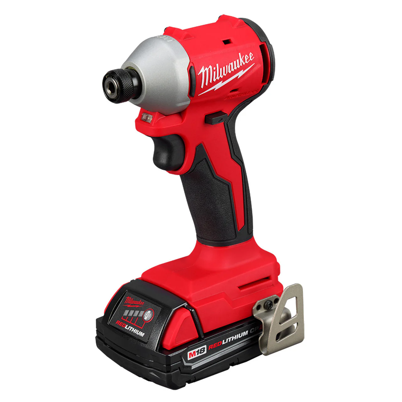 Milwaukee 3650-21P, M18 Compact Brushless 1/4" Hex Impact Driver Kit - Image 2