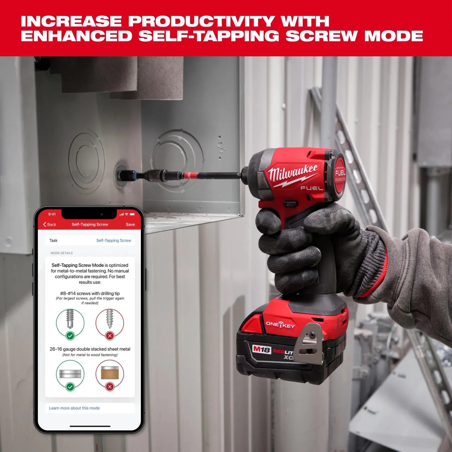 Milwaukee 3696-22, M18 FUEL™ 2-Tool Combo Kit w/ ONE-KEY™ - Image 9
