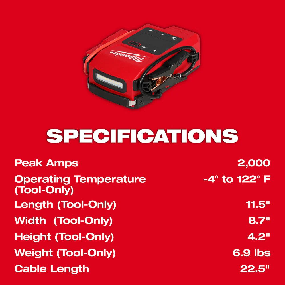 Milwaukee 3841-20, M18™ HOTSHOT™ Jump Starter - Image 9