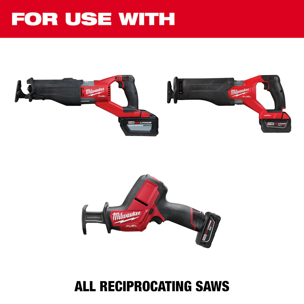 Milwaukee 48-00-5027, 12" 5 TPI The Ax Sawzall Blade (5/pkg) - Image 5