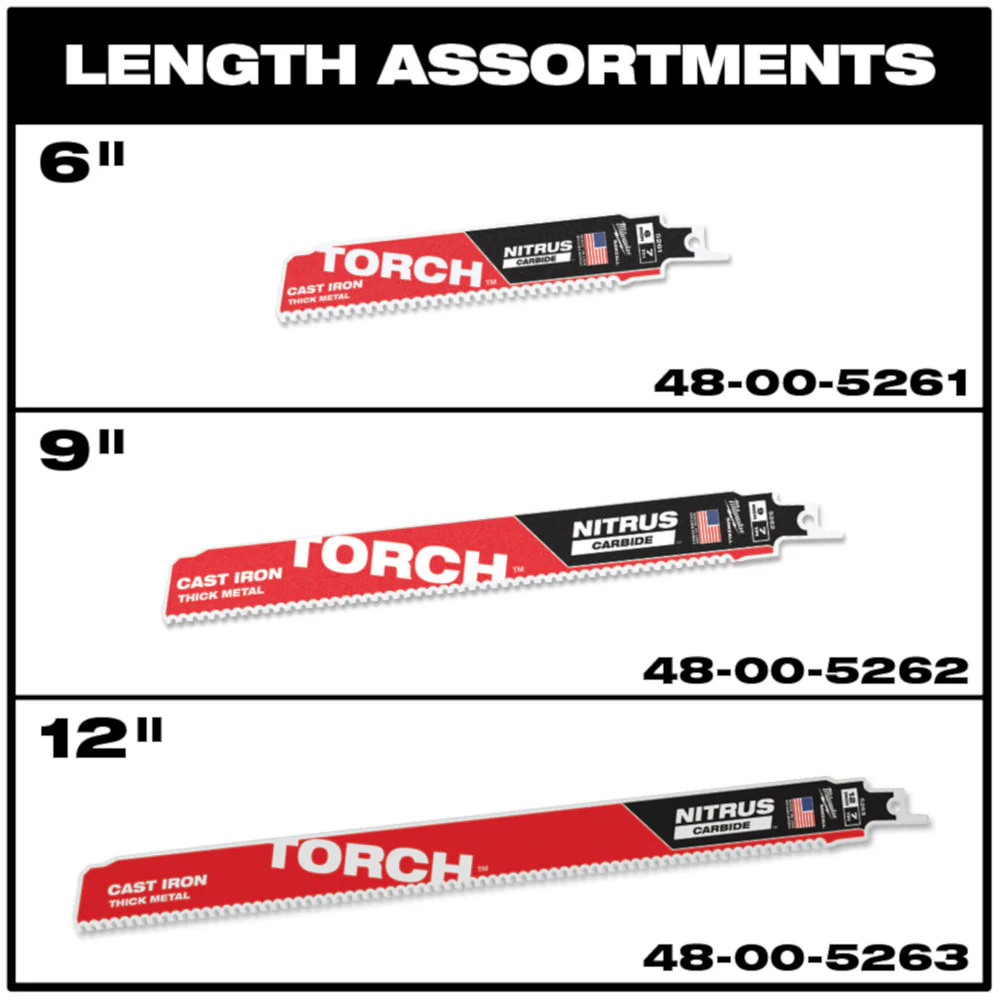 Milwaukee 48-00-5035, 6" 5 TPI Sawzall Blades (5/pkg) - Image 3
