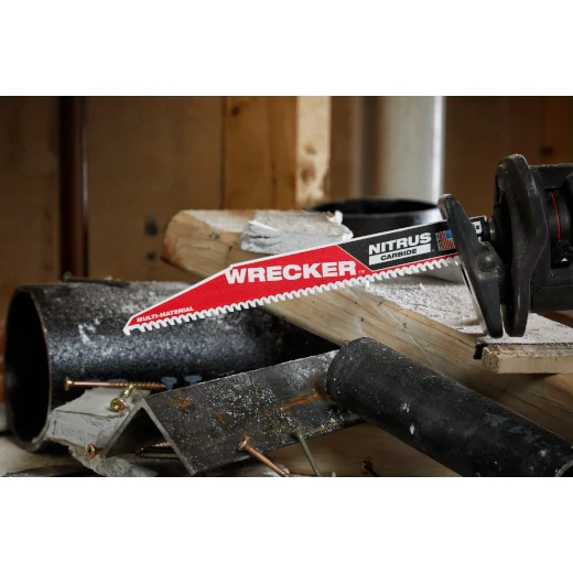 Milwaukee 48-00-5271, 6” WRECKER™ with NITRUS™ Carbide SAWZALL® Blade for Multi-Material 1PK - Image 5