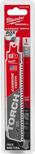 Milwaukee 48-00-8502, 9" 7TPI The TORCH with Carbide Teeth SAWZALL Blade (25/pkg) - Image 9