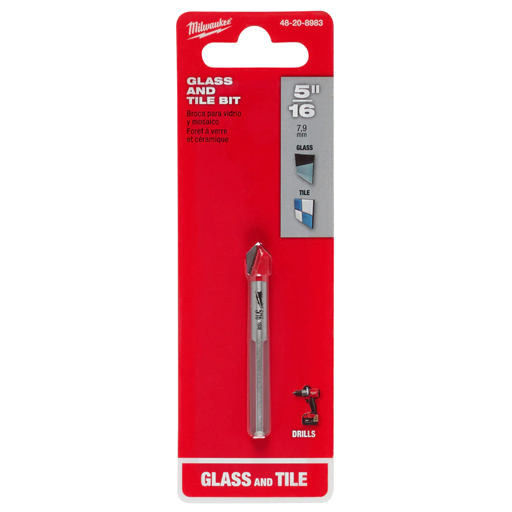 Milwaukee 48-20-8983, 5/16" Glass and Tile Bit - Image 2