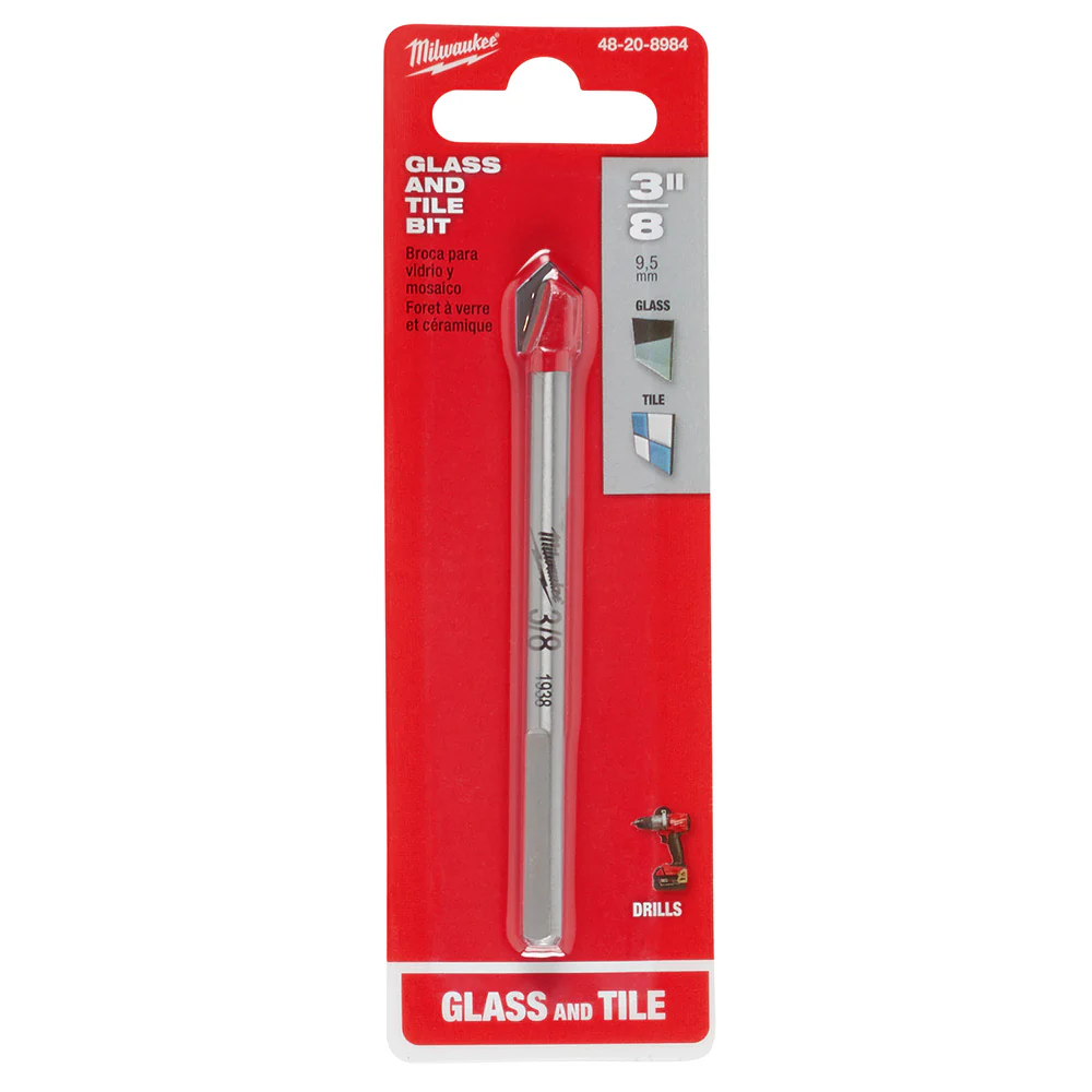 Milwaukee 48-20-8984, 3/8" Glass and Tile Bit - Image 2