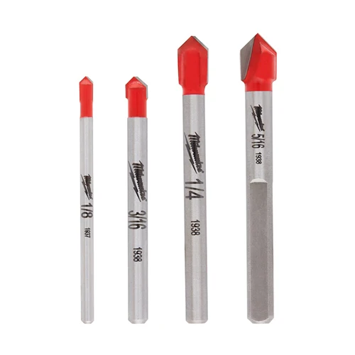 Milwaukee 48-20-8988, 4 pc Glass and Tile Bit Set