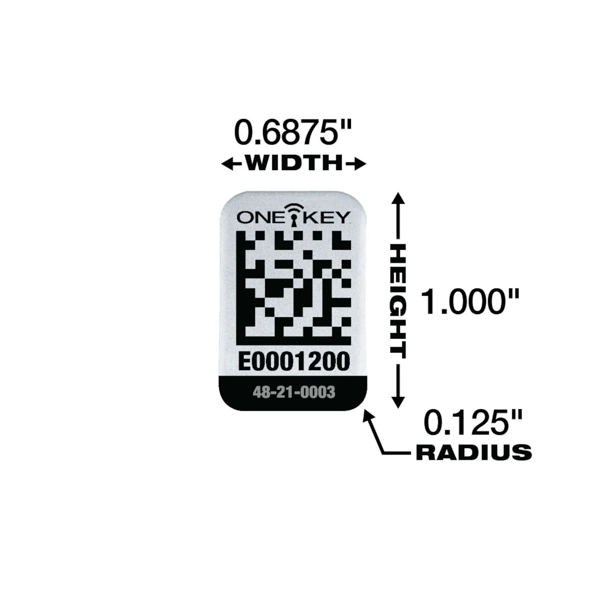 Milwaukee 48-21-0003, ONE-KEY™ Asset ID Tag – Small Metal Surface - Image 2