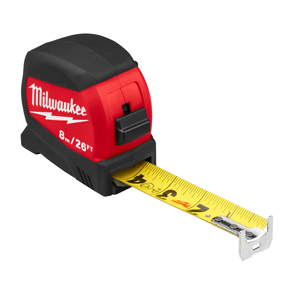 Milwaukee 48-22-0426, 8M/26FT Compact Wide Blade Tape Measure (Discontinued) - Image 5