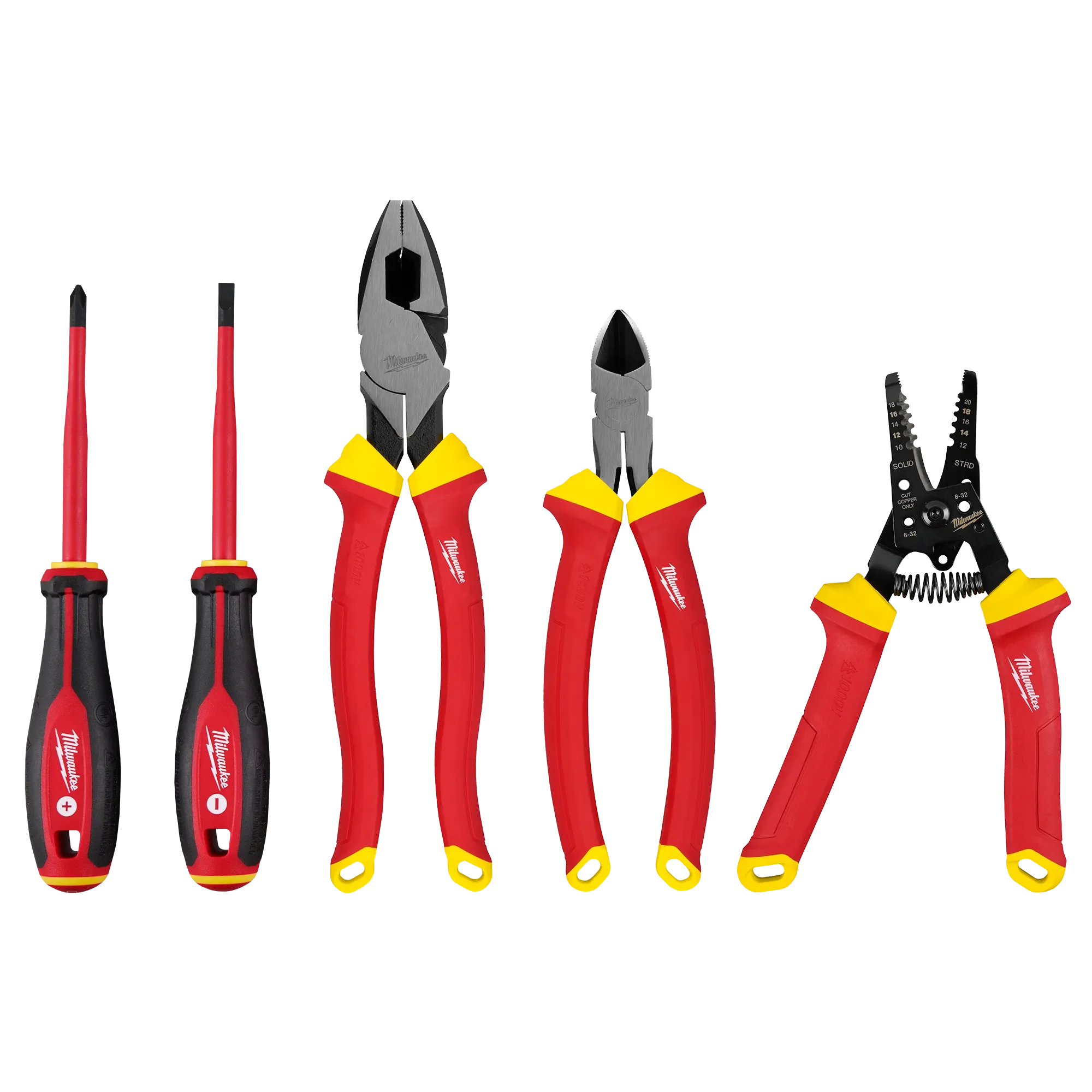 Milwaukee 48-22-2215, 5 PC 1000V Insulated Hand Tool Set