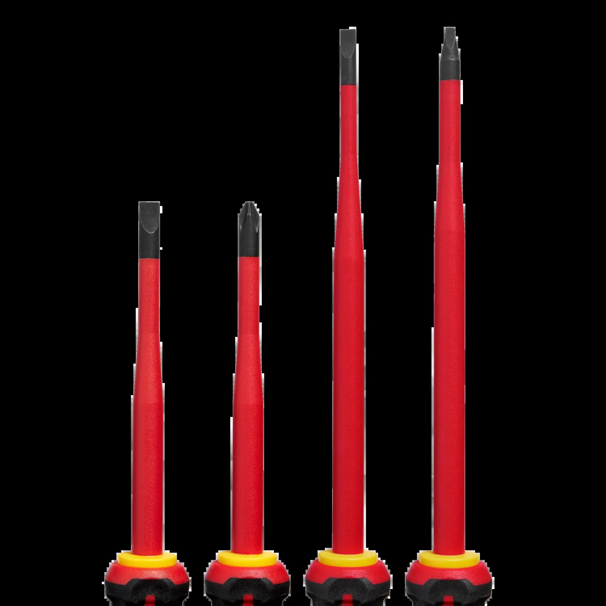 Milwaukee 48-22-2219, 4pc 1000V Insulated Slim Tip Screwdriver Set - Image 3