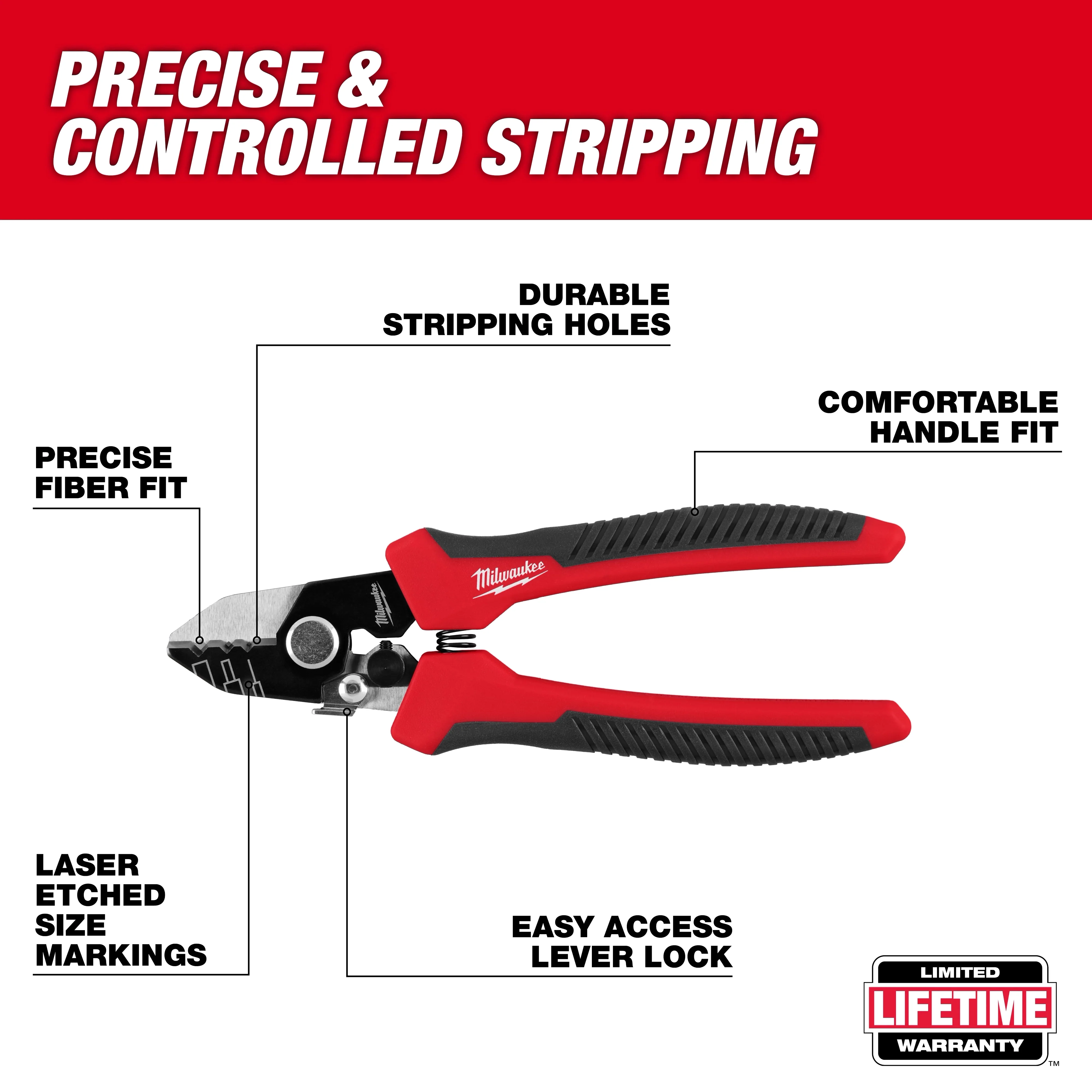 Milwaukee 48-22-3013, Tri-Hole Fiber Stripper - Image 2