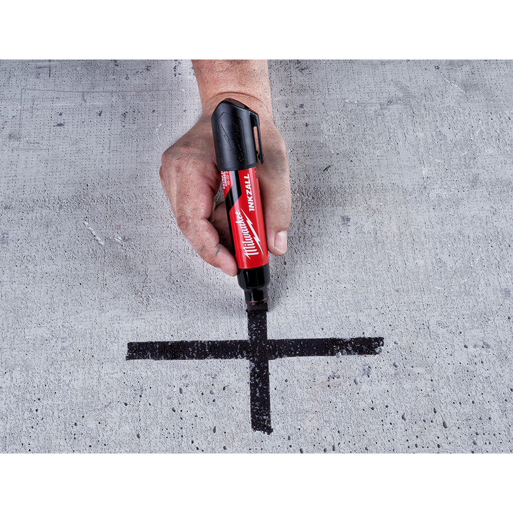 Milwaukee 48-22-3265, INKZALL Extra Large Chisel Tip Black Marker - Image 3