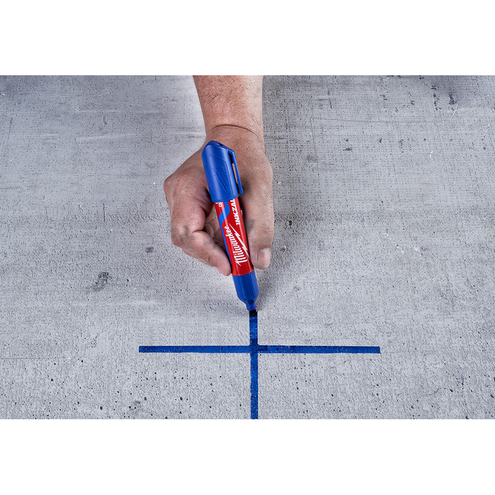 Milwaukee 48-22-3267, INKZALL Extra Large Chisel Tip Blue Marker - Image 2