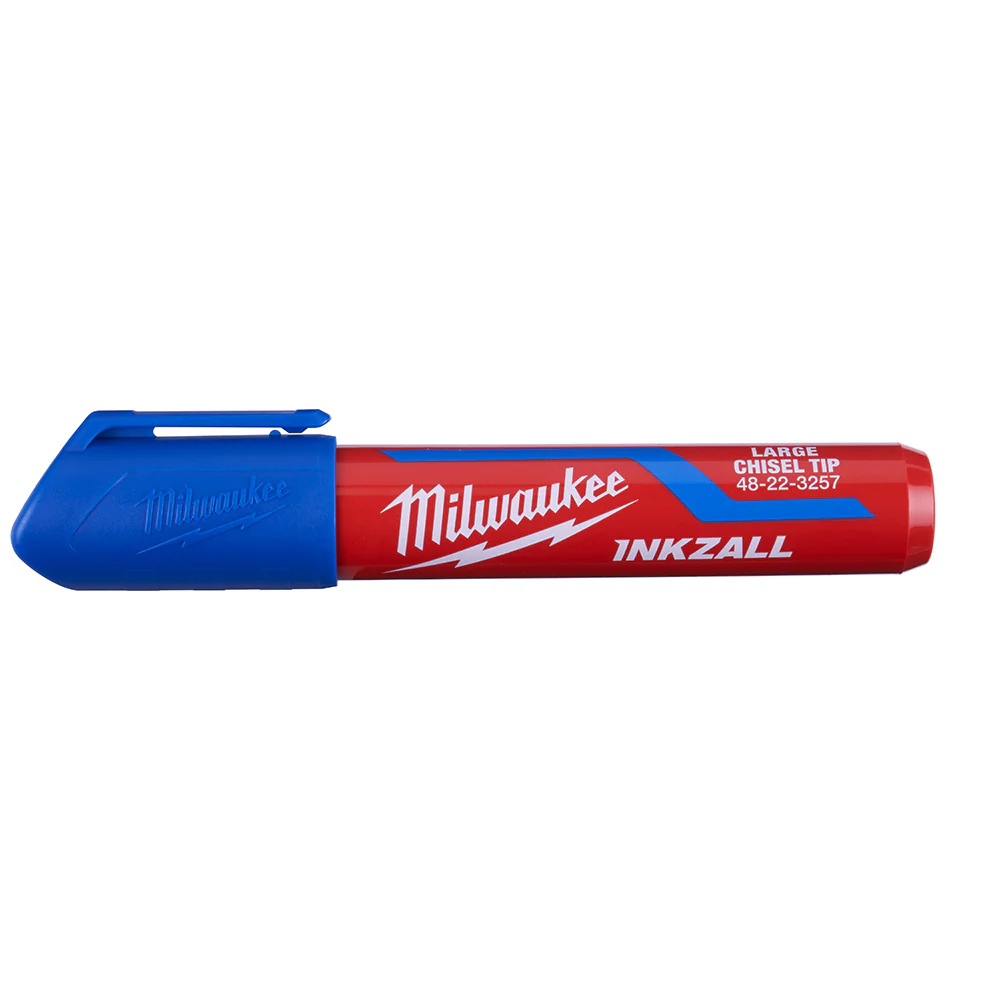 Milwaukee 48-22-3267, INKZALL Extra Large Chisel Tip Blue Marker - Image 3