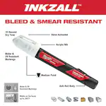 Milwaukee 48-22-3712, INKZALL White Paint Marker (carded) - Image 6