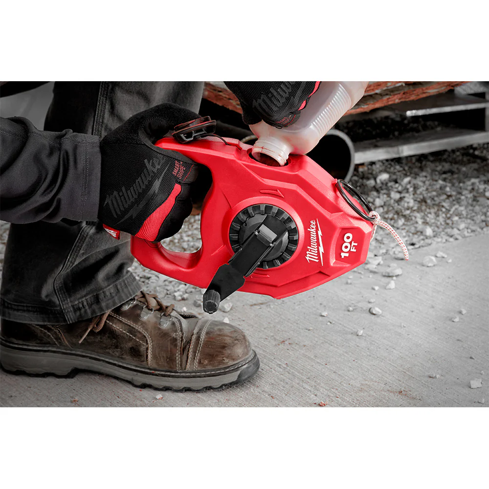 Milwaukee 48-22-3910, 100' Extra Bold Large Capacity Chalk Reel - Image 3