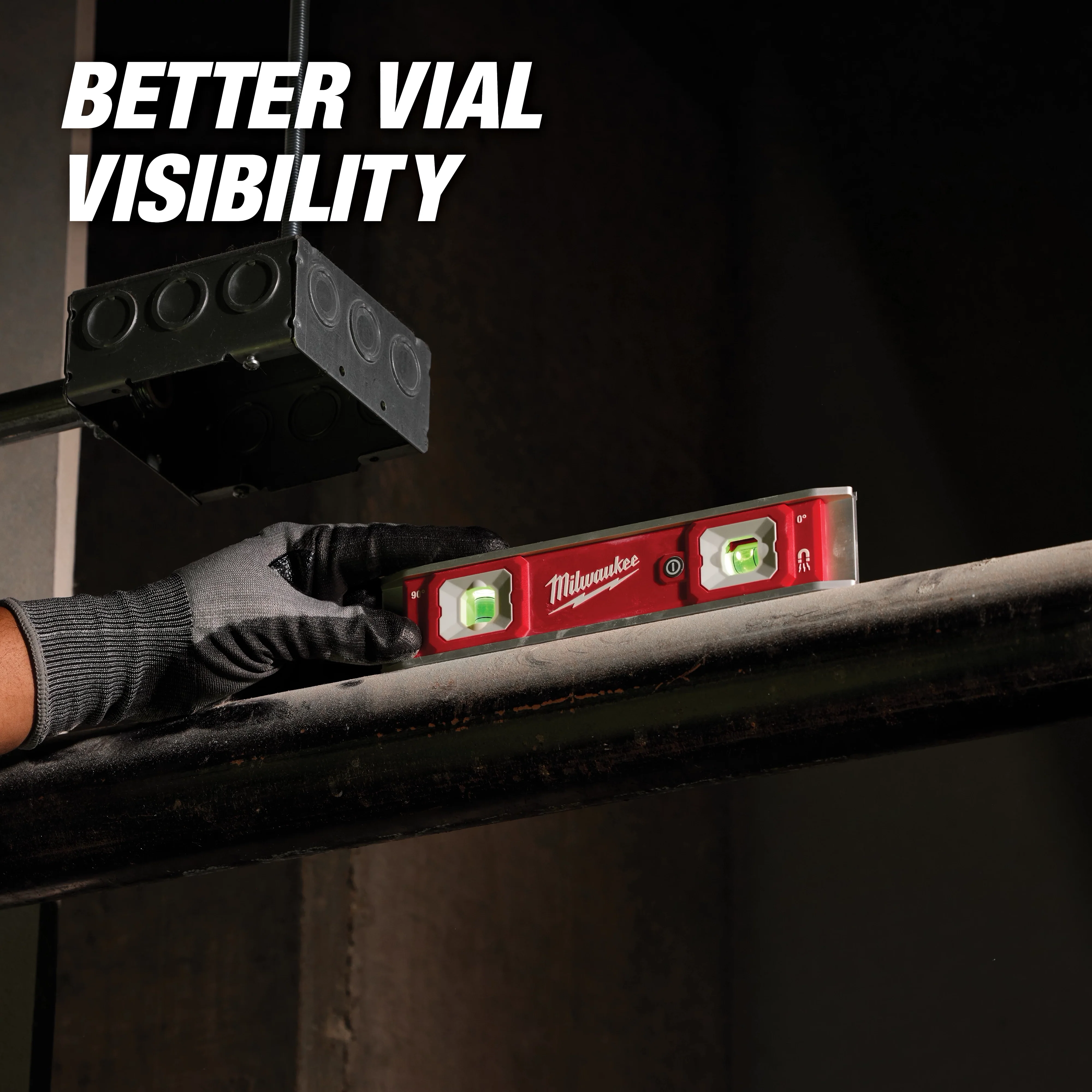 Milwaukee 48-22-5105, 9" Torpedo Level with Lighted Vials - Image 4