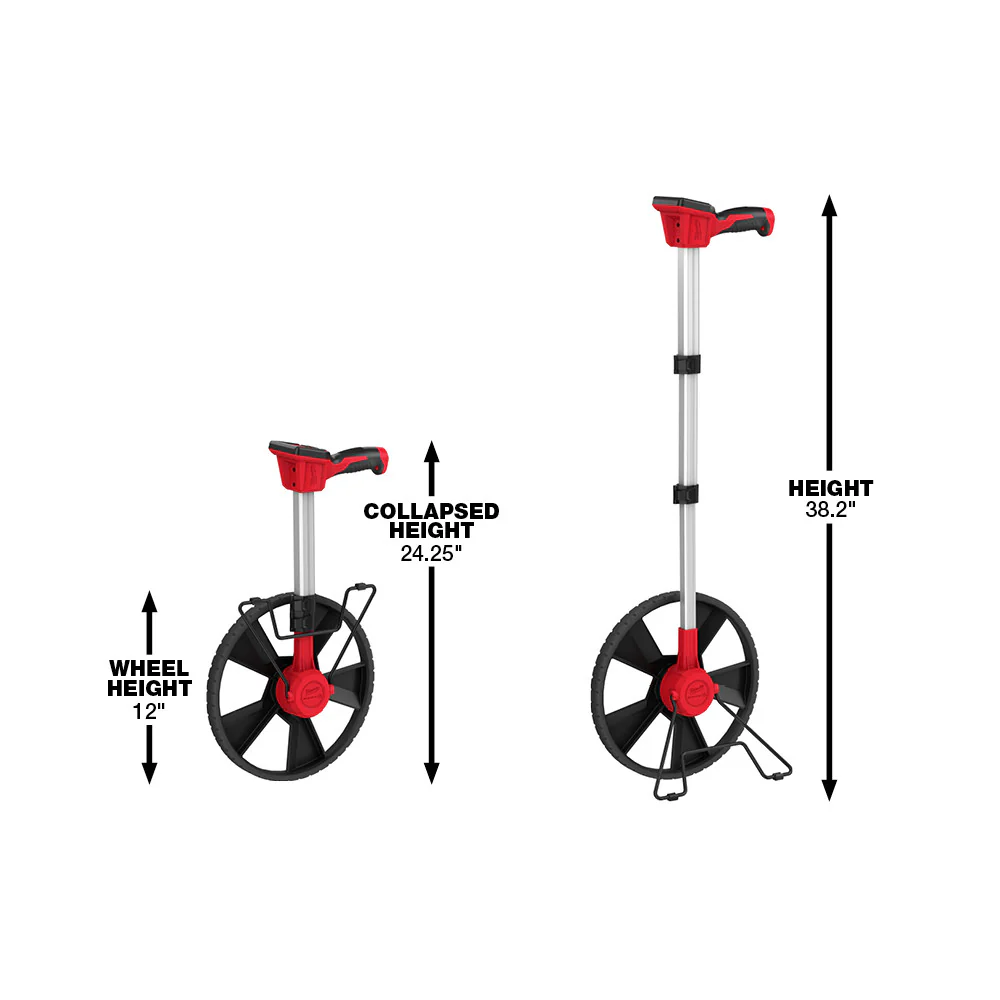 Milwaukee 48-22-5112, 12" Digital Measuring Wheel - Image 2