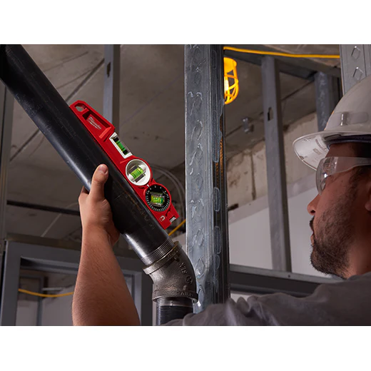 Milwaukee 48-22-5210, 10" Die cast Torpedo Level with 360 Degree Locking Vial - Image 2