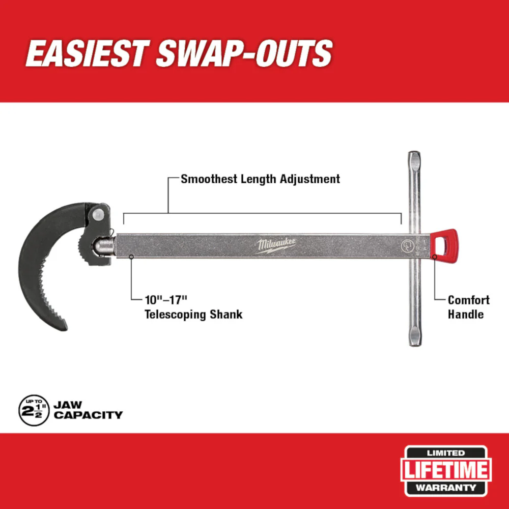 Milwaukee 48-22-7002, BASIN WRENCH - LARGE - Image 4