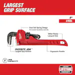 Milwaukee 48-22-7108, 8" STEEL PIPE WRENCH - Image 2