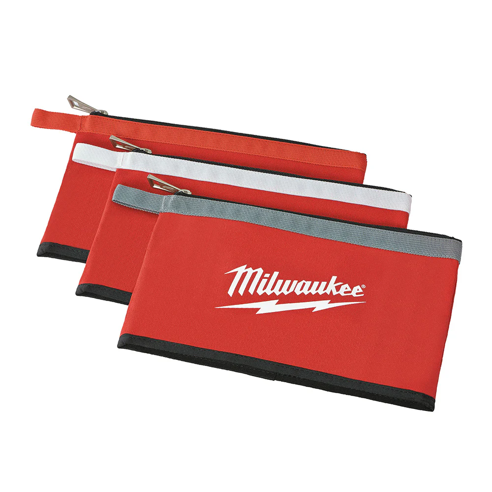 Milwaukee 48-22-8193, 3PK COLORED ZIPPERED POUCHES - Image 3