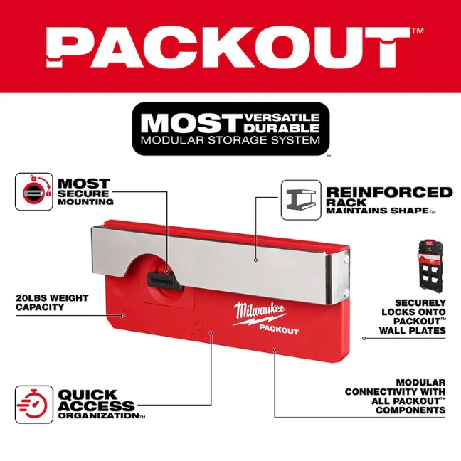 Milwaukee 48-22-8344, PACKOUT™ Belt Clip Rack - Image 2
