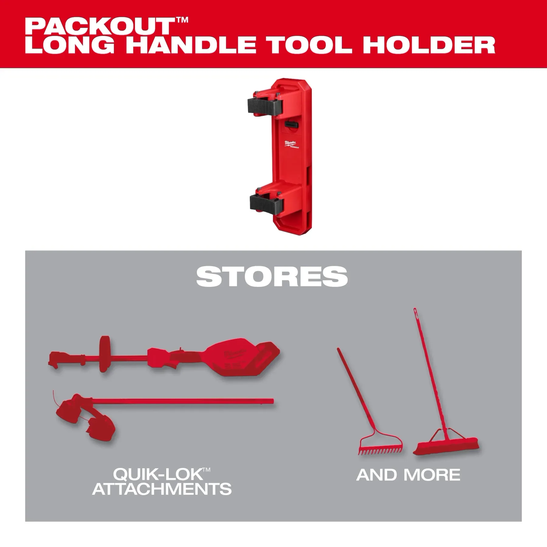 Milwaukee 48-22-8348, PACKOUT™ Long Handle Tool Holder - Image 3