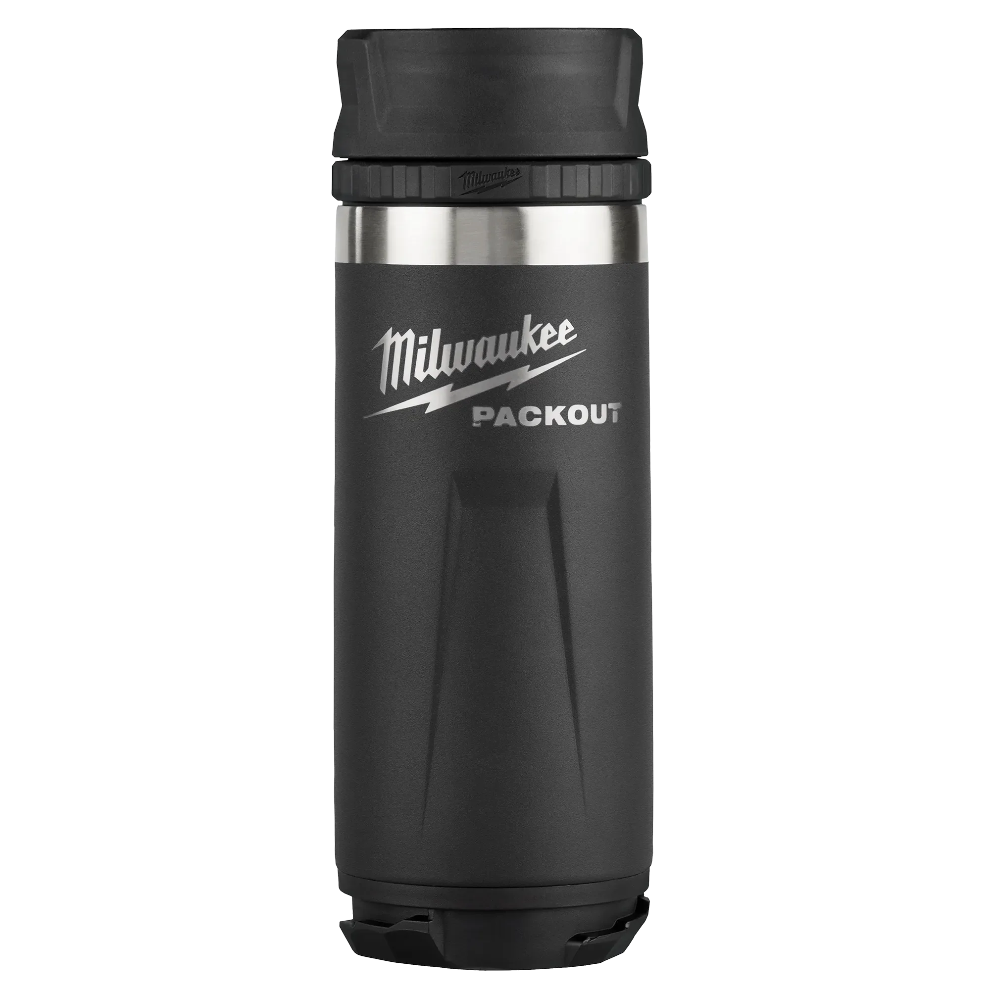 Milwaukee 48-22-8395B, PACKOUT™ 18oz Insulated Bottle with Sip Lid (Black)