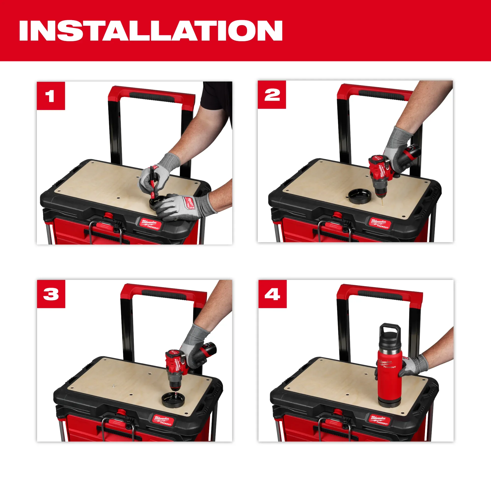 Milwaukee 48-22-8399X, PACKOUT™ Twist to Lock Mount - Image 4