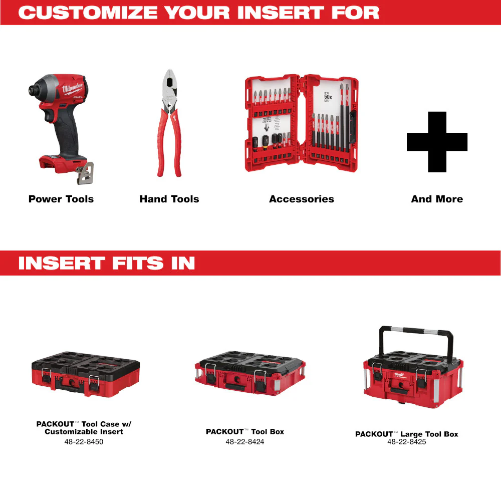 Milwaukee 48-22-8451, PACKOUT Foam Insert - Image 5