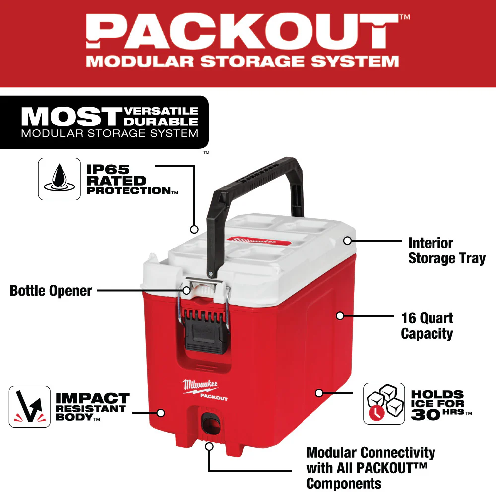 Milwaukee 48-22-8460, PACKOUT 16QT Compact Cooler - Image 7