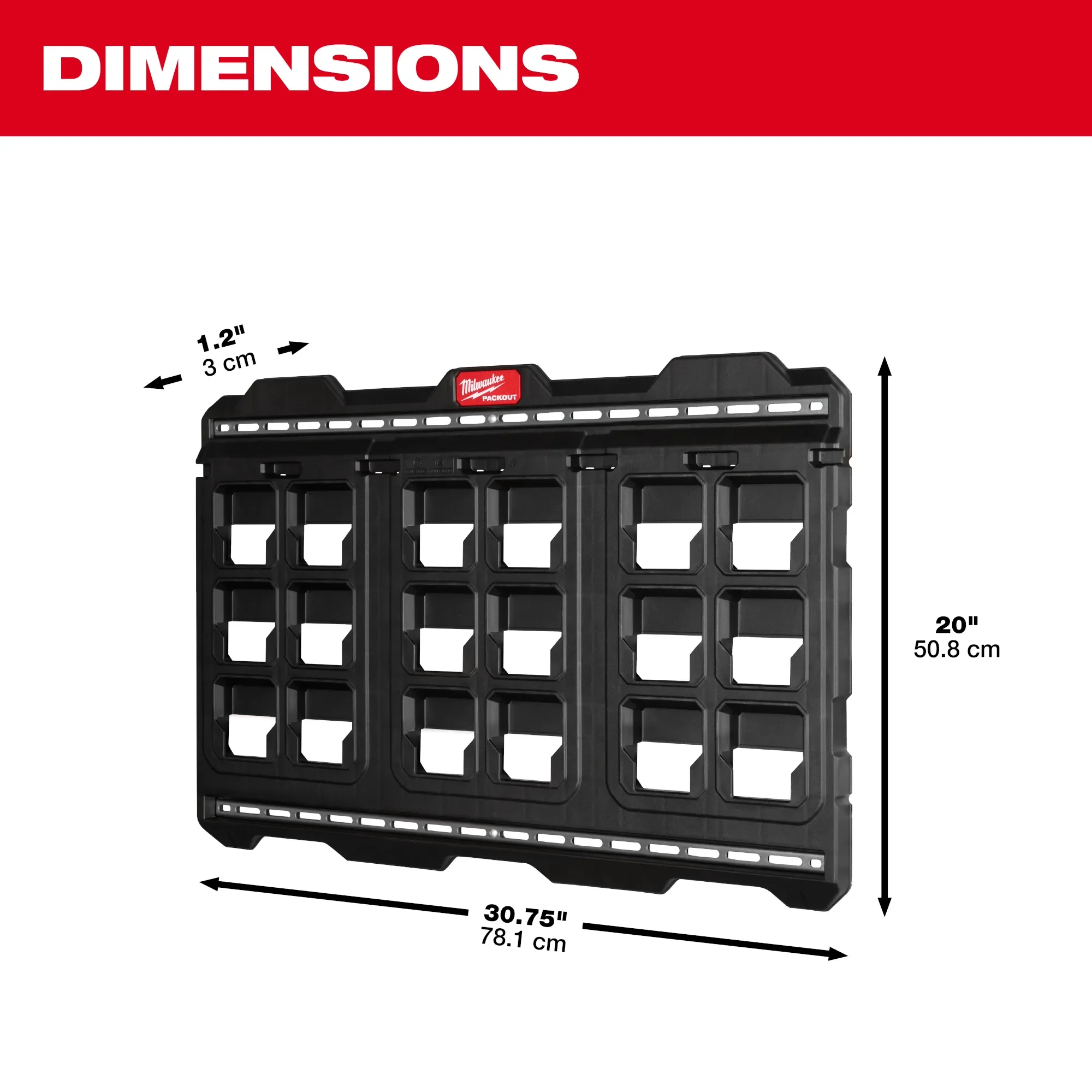 Milwaukee 48-22-8497, PACKOUT™ Large Wall Plate - Image 3