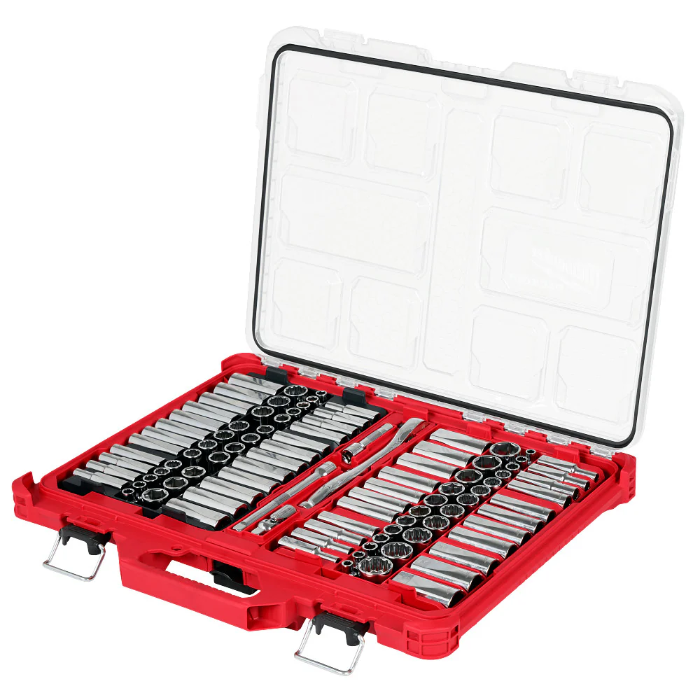 Milwaukee 48-22-9285, 98pc 3/8" 6-Pt and 12-Pt Metric & SAE Ratchet & Socket - Image 14