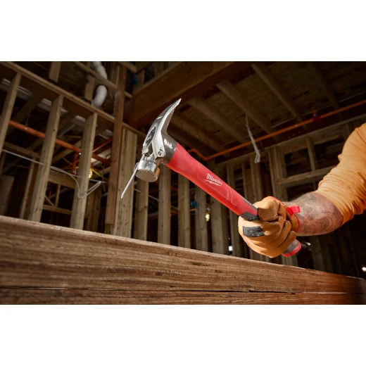 Milwaukee 48-22-9320, 21oz Milled Face Poly/Fiberglass Handle Hammer - Image 3