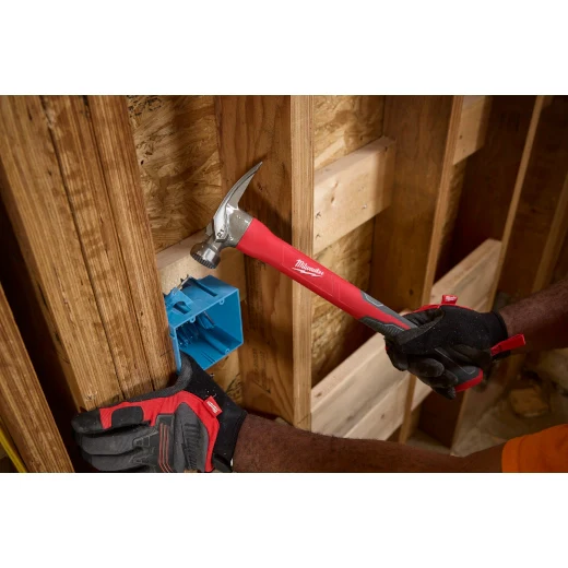 Milwaukee 48-22-9320, 21oz Milled Face Poly/Fiberglass Handle Hammer - Image 4