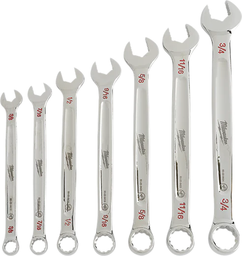 Milwaukee 48-22-9407, 7 pc Combination Wrench Set - SAE - Image 4