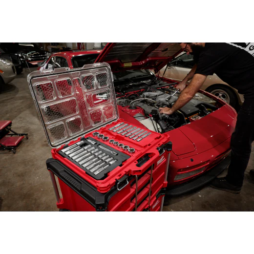 Milwaukee 48-22-9487, 47pc 1/2" Drive Ratchet & Socket Set with PACKOUT™ Low-Profile Organizer - Image 2