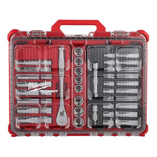 Milwaukee 48-22-9487, 47pc 1/2" Drive Ratchet & Socket Set with PACKOUT™ Low-Profile Organizer - Image 5