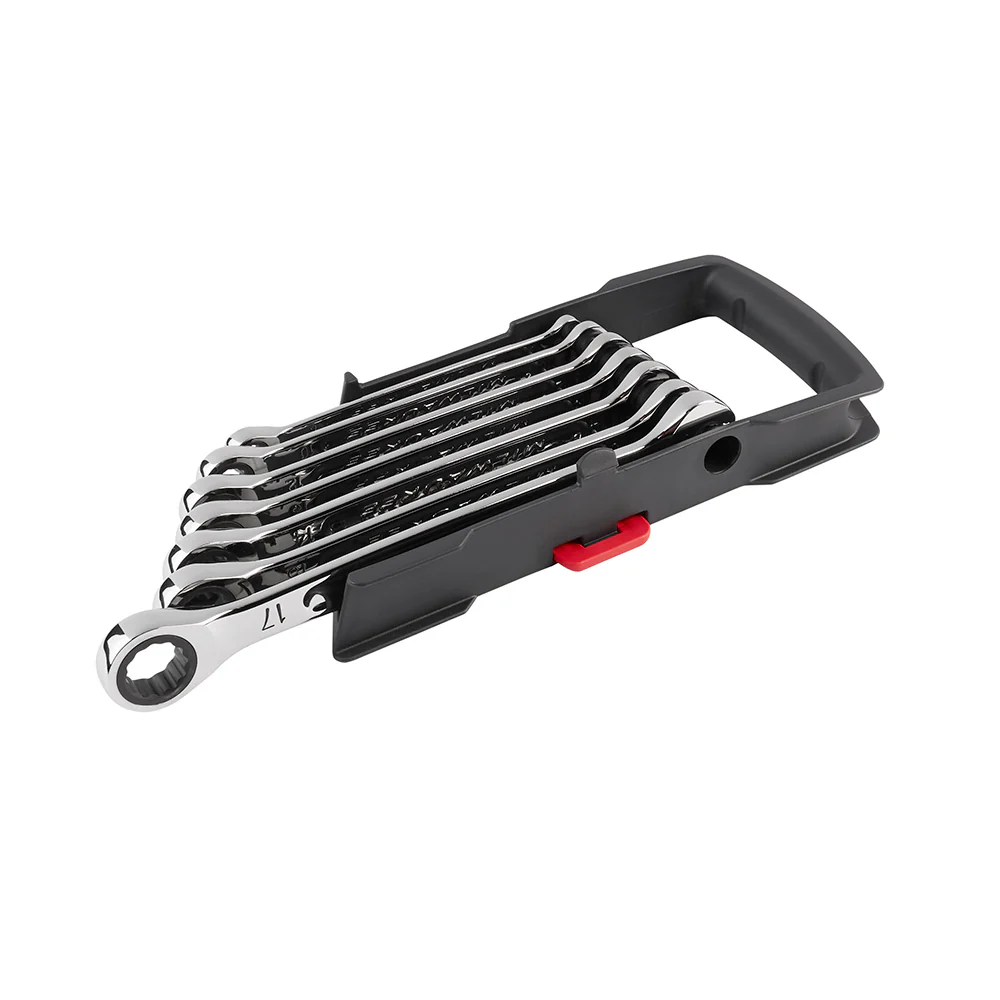 Milwaukee 48-22-9506, 7pc Ratcheting Combination Wrench Set - Metric - Image 4