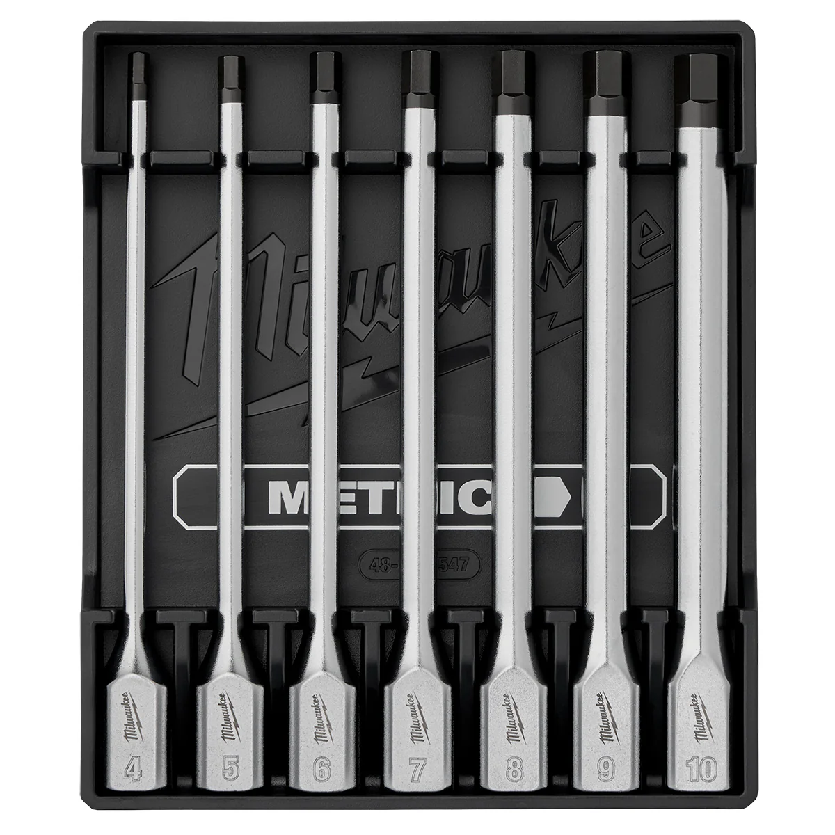 Milwaukee 48-22-9547, 7pc 3/8” Drive Long Hex Bit Socket Set - Metric