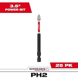 Milwaukee 48-32-4191, SHOCKWAVE™ 3-1/2" Impact Phillips #2 Power Bits (25 Pk) - Image 10