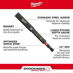 Milwaukee 48-32-4517, SHOCKWAVE 6" IMPACT DRIVE GUIDE - Image 3