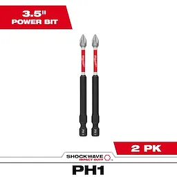 Milwaukee 48-32-4660, 3-1/2" PH1 SHOCKWAVE Impact Duty Bit - 2 Pack - Image 10