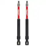 Milwaukee 48-32-4672, 3-1/2" SQ2 SHOCKWAVE Impact Duty Bit - 2 Pack