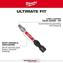 Milwaukee 48-32-4773, SHOCKWAVE 2" SQ3 Impact Bit - Image 6