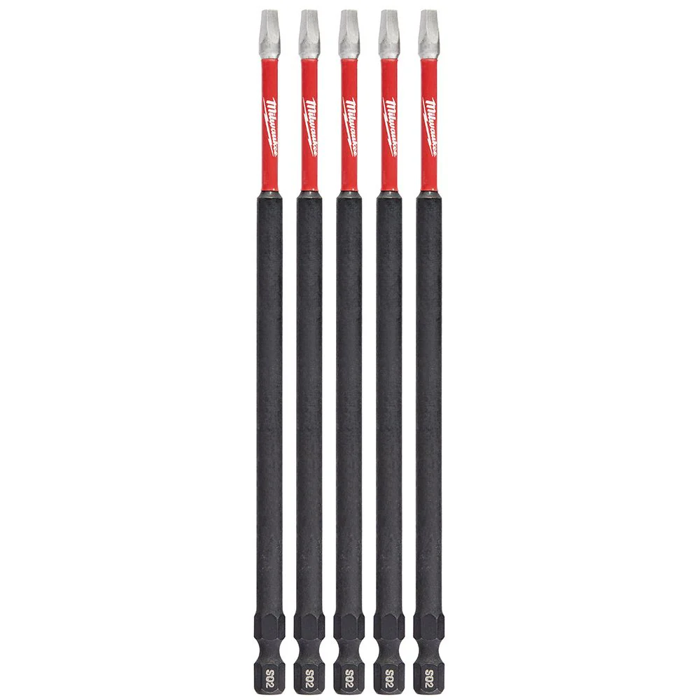 Milwaukee 48-32-4855, SHOCKWAVE 6" SQ2 IMPACT BIT (5PK)