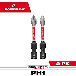 Milwaukee 48-32-4961, 2" PH1 SHOCKWAVE Impact Duty Bit - 2 Pack - Image 9