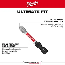 Milwaukee 48-32-4963, 2" PH3 SHOCKWAVE Impact Duty Bit - 2 Pack - Image 7